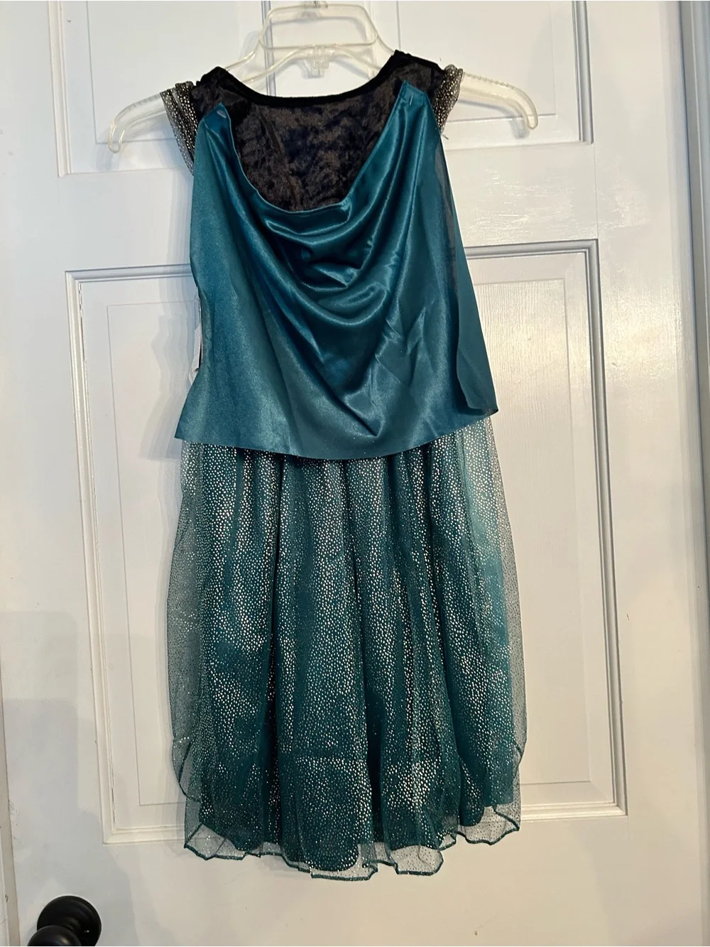 Disney Anna Teal & Black Girls' Nightgown Nightgown 6 - Picture 2 of 4